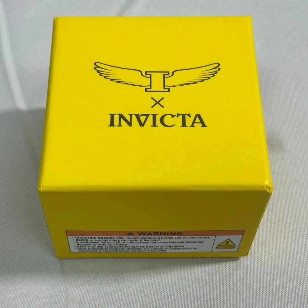 NWT Invicta 70050 Wrist Watch Mens OS Turquoise Silver Studded Link Streetwear
